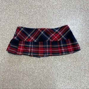 Plaid micro skirt medium